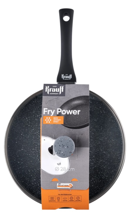 Сковорода з кришкою Krauff FryPower 28 см 25-45-278